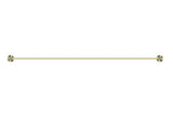 Opal Double Towel Rail - Nero 800mm Brushed Gold