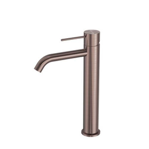 Mecca Tall Basin Mixer Brushed Bronze - Nero