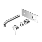 Mecca Wall Basin/Bath Mixer - Nero 230mm Trim Kit Chrome