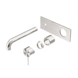 Mecca Wall Basin/Bath Mixer - Nero 230mm Trim Kit Brushed Nickel