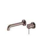 Mecca Wall Basin/Bath Mixer Separate Back Plate - Nero 260mm Brushed Bronze