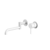 Mecca Wall Basin/Bath Mixer Swivel Spout - Nero 225mm Matte White