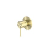 Mecca Shower Mixer 80mm Plate Brushed Gold - Nero