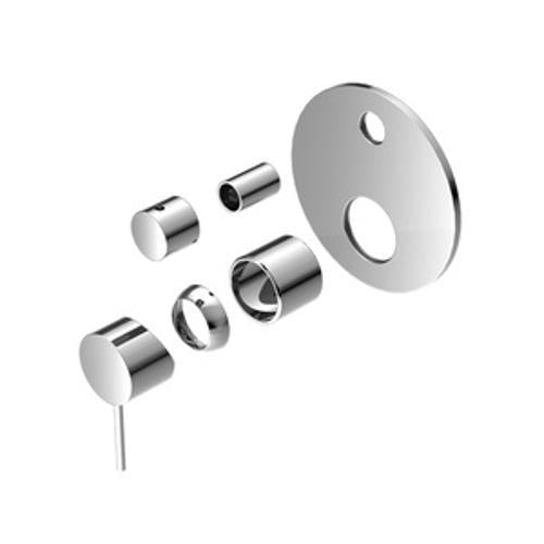 Mecca Shower Mixer With Diverter Trim Kit Chrome - Nero