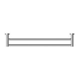 Mecca Double Towel Rail - Nero 600mm Chrome