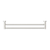 Mecca Double Towel Rail - Nero 600mm Brushed Nickel