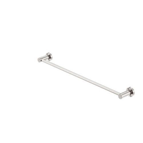 Mecca Single Towel Rail - Nero 600mm Brushed Nickel