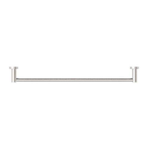Mecca Single Towel Rail - Nero 600mm Brushed Nickel