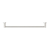 Mecca Single Towel Rail - Nero 600mm Brushed Nickel