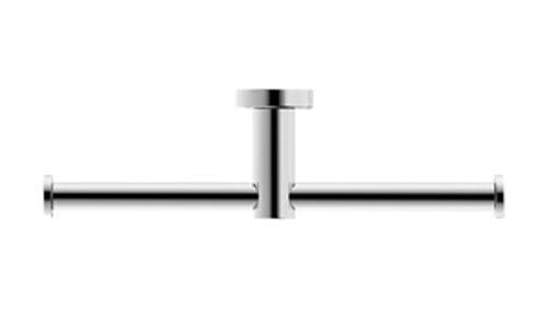 Mecca Double Toilet Roll Holder Chrome - Nero