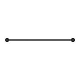 Mecca Single Towel Rail - Nero 800mm Matte Black