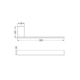 Celia Hand Towel Rail Brushed Nickel - Nero