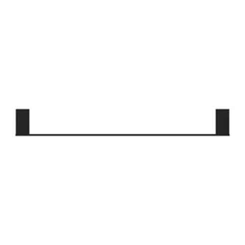 Celia Single Towel Rail - Nero 600mm Matte Black