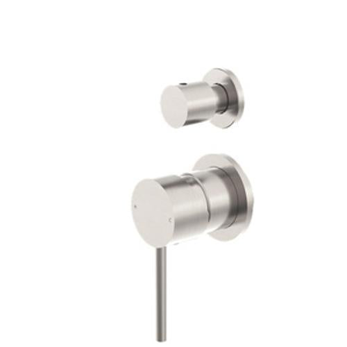 Dolce Shower Mixer With Diverter Brushed Nickel NR250811EBN - Nero