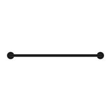 Dolce Single Towel Rail - Nero 700mm Matte Black