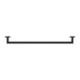 Dolce Single Towel Rail - Nero 700mm Matte Black