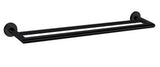 Dolce Double Towel Rail - Nero 700mm Matte Black