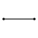Dolce Double Towel Rail - Nero 700mm Matte Black