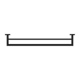 Dolce Double Towel Rail - Nero 700mm Matte Black