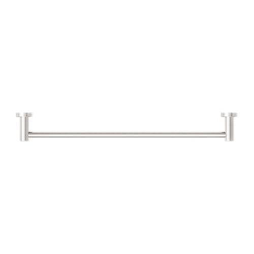 Classic Single Towel Rail - Nero 600mm Brushed Nickel