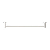 Classic Single Towel Rail - Nero 600mm Brushed Nickel