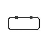 Mecca New Towel Ring Matte Black - Nero