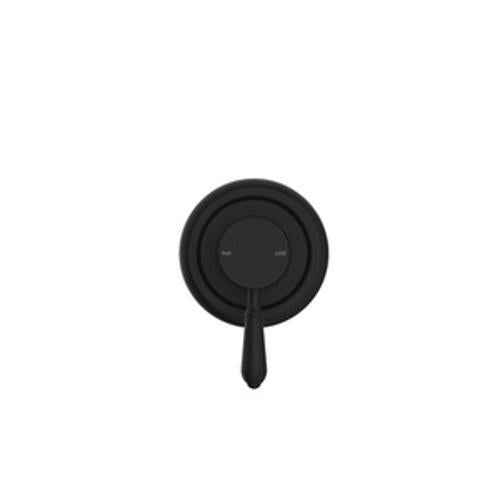 York Shower Mixer With Metal Lever Matte Black - Nero