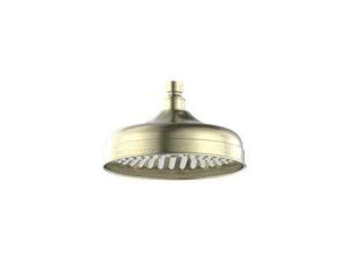 York 200mm Shower Head Aged Brass - Nero