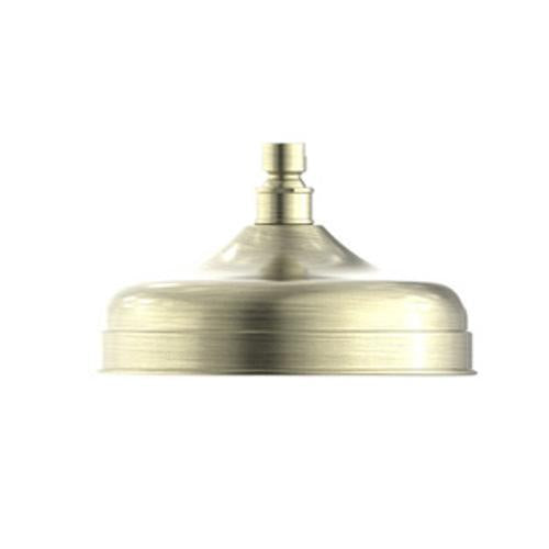 York 200mm Shower Head Aged Brass - Nero