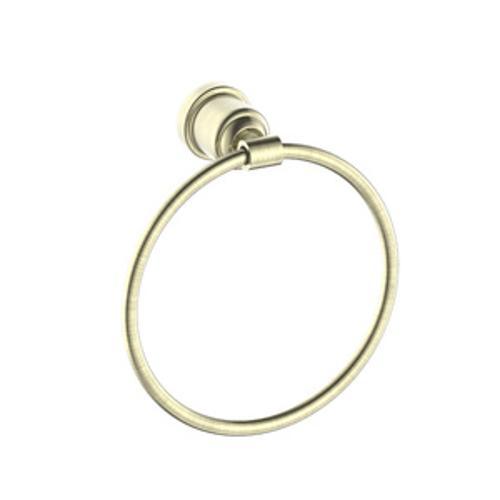 York Towel Ring Aged Brass - Nero