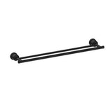 York Double Towel Rail - Nero 600mm Matte Black