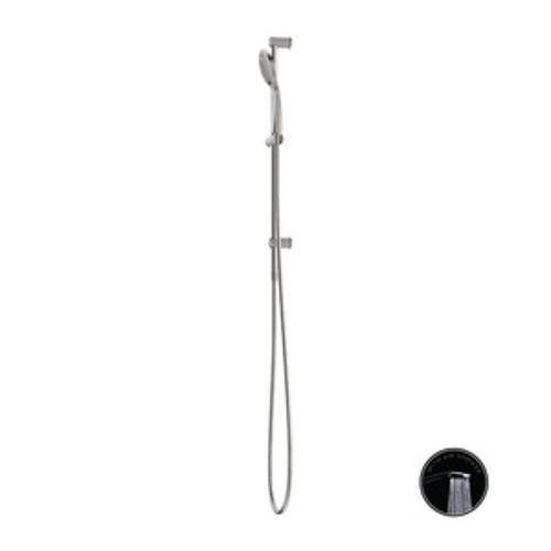 Opal Shower Rail With Air Shower Brushed Nickel - Nero