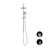 Opal Twin Shower With Air Shower Brushed Nickel - Nero