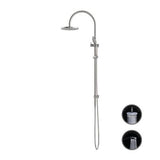 Opal Twin Shower With Air Shower Brushed Nickel - Nero