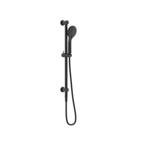 Mecca Shower Rail With Air Shower Matte Black - Nero
