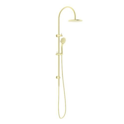 Mecca Twin Shower With Air Shower Brushed Gold - Nero