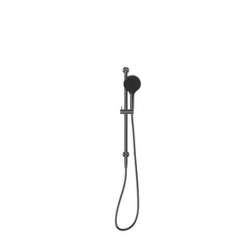 Mecca Shower Rail With Air Shower II Gun Metal - Nero
