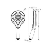 Opal Hand Shower Chrome - Nero