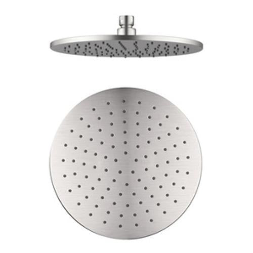250mm Round Shower Head Brushed Nickel - Nero
