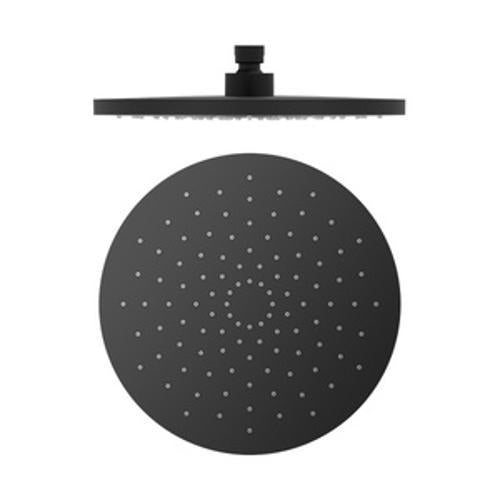 250mm ABS Round Shower Head Matte Black - Nero