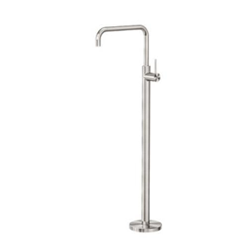 Mecca Freestanding Bath Mixer Square Shape Brushed Nickel - Nero