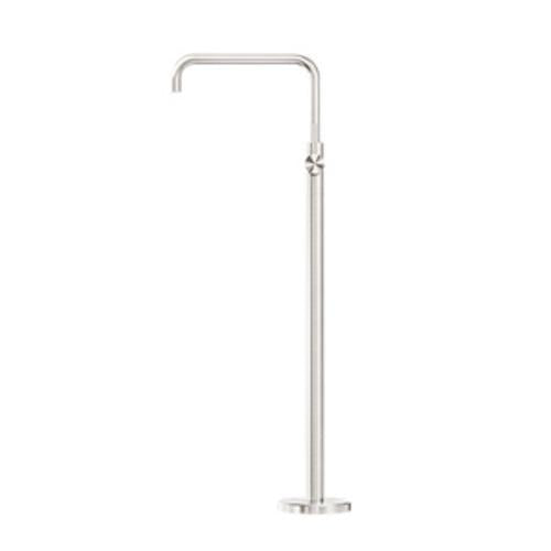 Mecca Freestanding Bath Mixer Square Shape Brushed Nickel - Nero