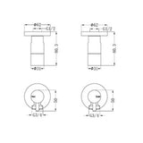Washing Machine Tap Set Chrome - Nero