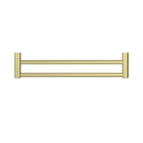 Mecca Care 25mm Double Towel Grab Rail 600mm Brushed Gold - Nero