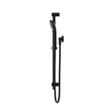 Round Metal Project Shower Rail 4 Star Rating Matte Black - Nero