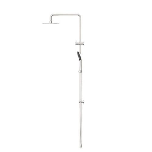 Round Project Twin Shower 4 Star Rating Brushed Nickel - Nero
