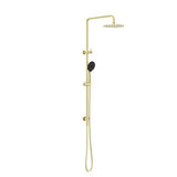 Round Project Twin Shower 4 Star Rating Brushed Gold - Nero
