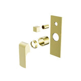 Elgin Shower Mixer With Diverter Trim Kit Brushed Gold Lead Free