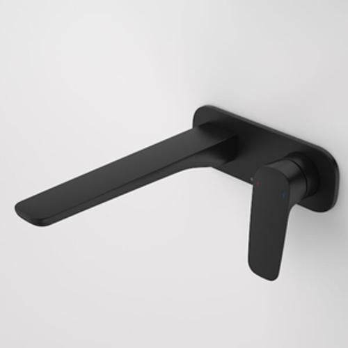 Contura II Wall Basin/Bath Mixer Lead Free - Caroma 220mm Matte Black