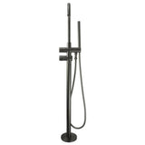 Circo Floor Mounted Bath Set 225mm Spout Mains Pressure With Handshower Gun
